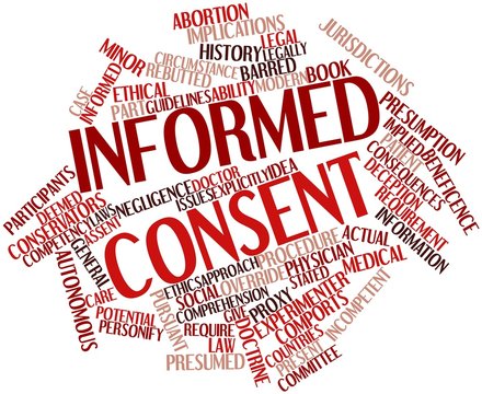 Word cloud for Informed consent