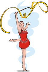 rhythmic gymnastics - ribbon