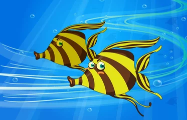 Washable wall murals Submarine a fish