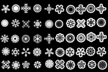 Snowflake gesetzt Vektor-Illustration