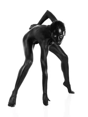 Rolgordijnen black nude womand © Daco