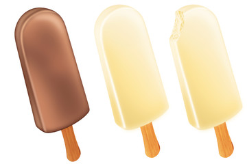 Picolé Chocolate e Creme