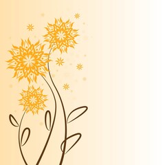 Romantic floral background
