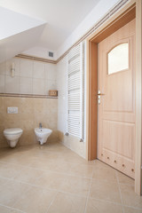 Interior of bathroom