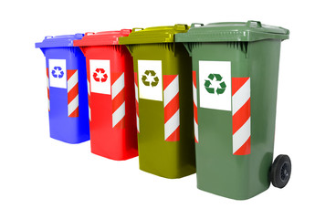 Colored waste bin