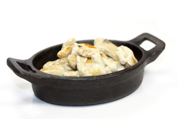 émincé de poulet sauce champignons