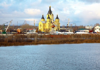 Colorful Cathedral Alexandr Nevsky Nizhny Novgorod