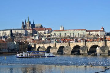 Hradschin mit Karlsbrücke