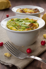 Filled cabbage in bowl