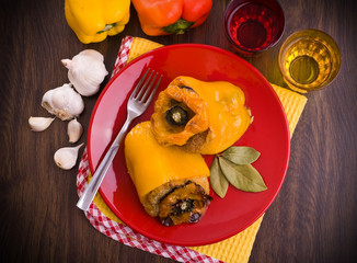 Stuffed peppers.