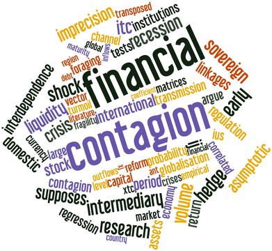 Word cloud for Financial contagion
