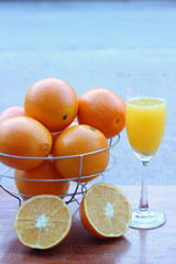 Orange juice and citrus fruits
