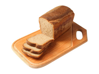 brown bread on a cutting Board