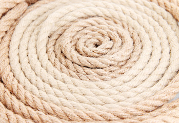 Skein of rope isolated on white