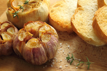 Roasted garlic.