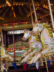 Carousel on Christmas Market in York England