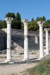 Archaeological site of  Kos Island: Asklepieion, columns