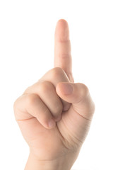 Children's finger pointing