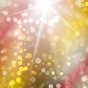 Festive bokeh lights abstract background
