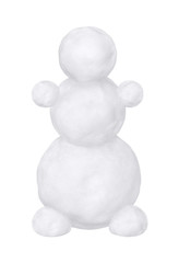 Snowman on a white background