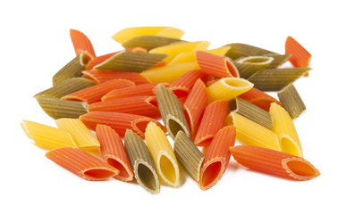 close up of a dried italian pasta