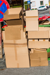 Altpapier aus Kartons