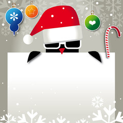 Cool Santa Xmas Greeting Card