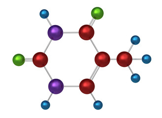 Molecule of thymine
