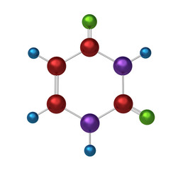 Molecule of uracil