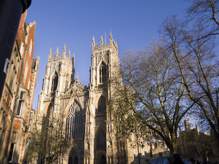 York Minster is a Gothic Cathedral in York England