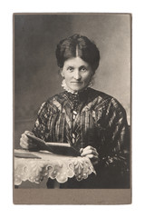 original vintage photo of senior woman © LiliGraphie