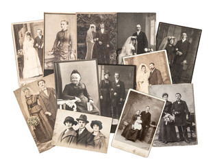 vintage family and wedding photos
