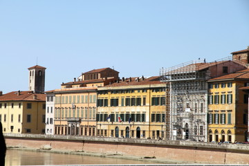 Obraz premium Arno river,Pisa,Tuscany,italy