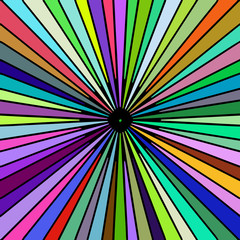 Rainbow colored rays vector image