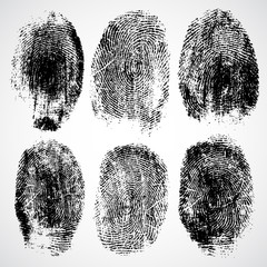 Set of fingerprints, vector illustration - 47401498