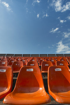 Orange Seats with numbers