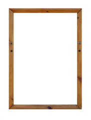 Blank wooden picture frame