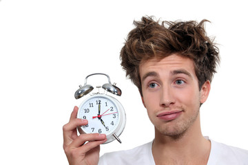 Man waking up at 5 o'clock