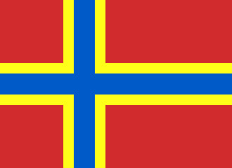 Naklejka premium Flag of Orkney Islands