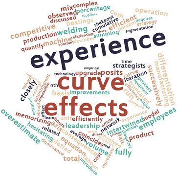 Word cloud for Experience curve effects