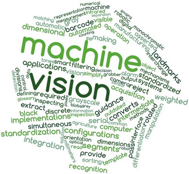 Word cloud for Machine vision