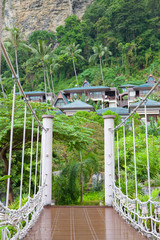 Rope walkway through