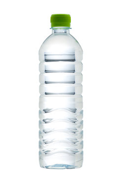 Drinking water bottle with blank label for your advertisement.