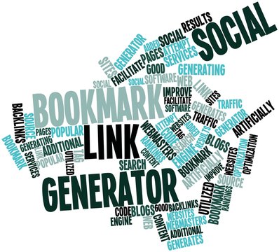 Word cloud for Social bookmark link generator