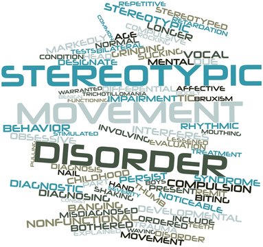 Word Cloud For Stereotypic Movement Disorder