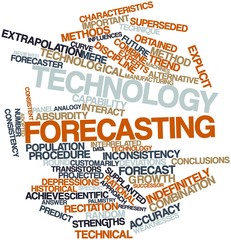 Fototapeta premium Word cloud for Technology forecasting