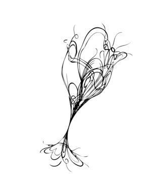 stylized wine glass for fault