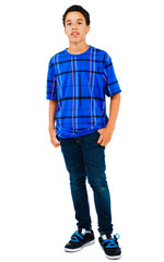 Teenage Boy Standing With Hands In Pockets
