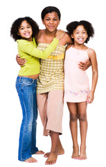 Obraz premium Portrait of three friends standing