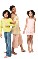 Obraz premium Portrait of three friends standing